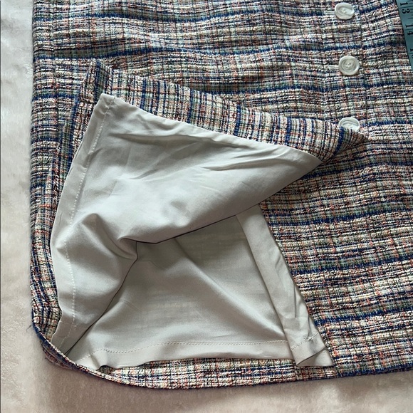 Halogen Women’s Pencil Midi Skirt in White and Blue SZ 0 - Picture 9 of 9